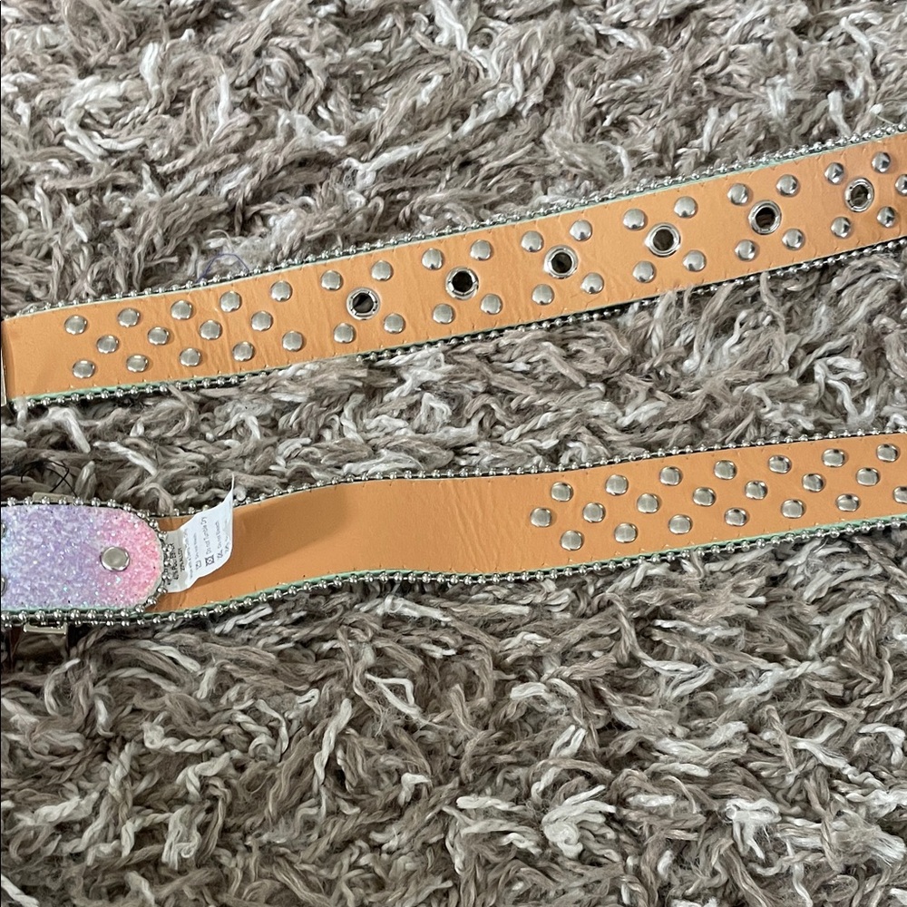 Iridescent Rhinestone Belt - Picture 8 of 10